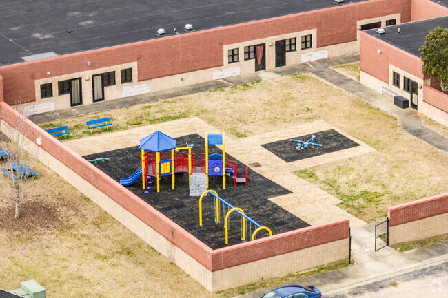 Kittrell Elementary School has a smaller playground for younger students.