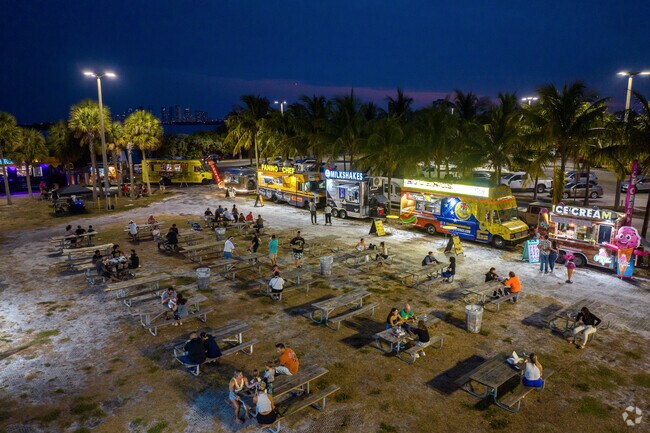 The food truck event in treasure Island last until the late afternoon.