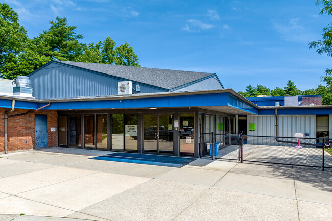 Side entrance to Elm Street School.