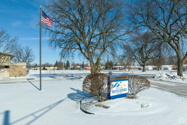 Michigan Mathematics and Science Academy sign.