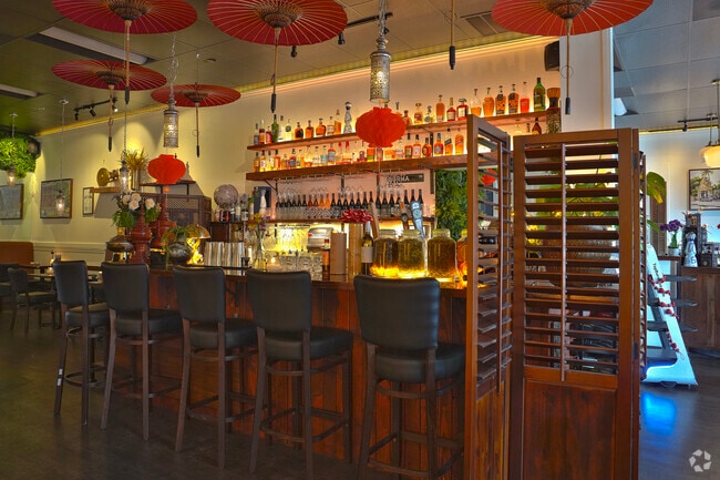 With a stylish interior, Top Burmese Ambassador bar is a favorite for West Hillsboro locals.