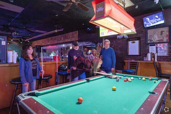 Your friends can enjoy a billiards game at Uncle Mick's Bar & Grill in Jupiter Park.