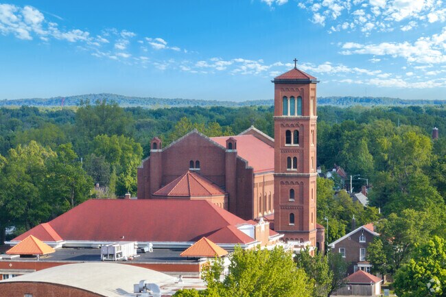 The Saint Benedict Cathedral is an iconic church in the Rosedale South neighborhood.