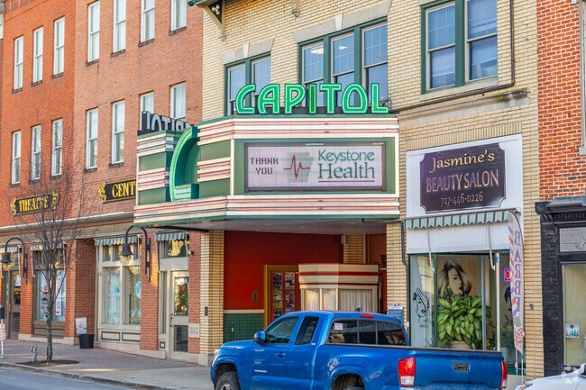 The Capitol Theatre Center in Chambersburg hosts the Chambersburg Ballet and Community Theatre.