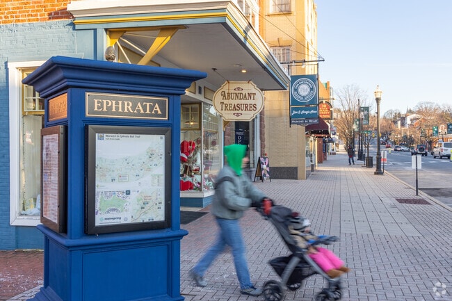 Boutique shops, restaurants and breweries line Main Street in downtown Ephrata.