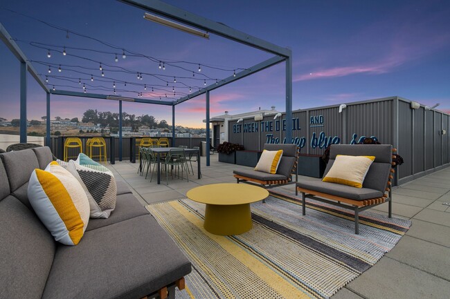 Relax on our beautiful rooftop overlooking San Francisco