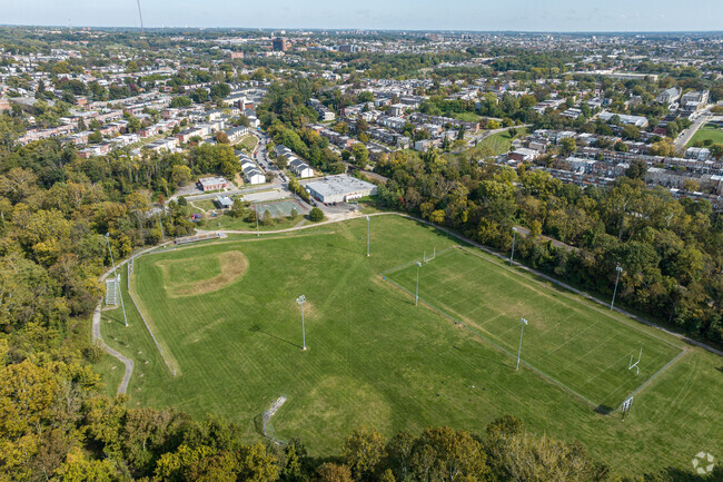 Leon Day Park offers residents a football field, a baseball field, basketball and a playground.