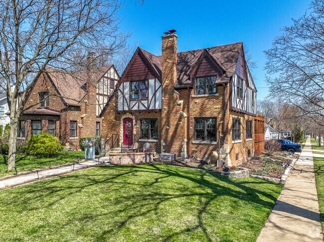 Dutch Colonial style home in Field Park neighborhood.