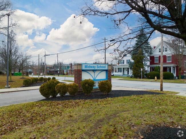 Here is the entrance signage of the Midway Elementary School.