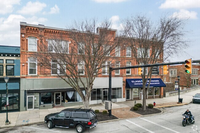 The historic Fountain Hotel in St. Marys is a landmark in the downtown area.