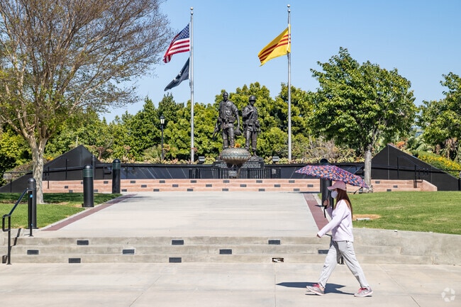 Vietnam War Memorial honors veterans near Little Saigon in Westminster.