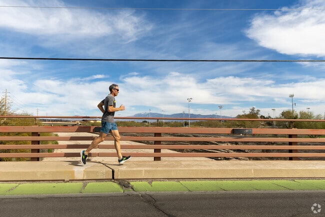 The Rillito River path in North Dodge is a vibrant hub for the local running community.