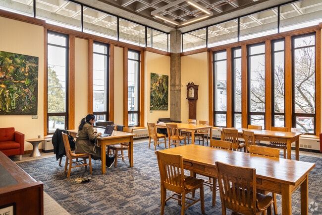 Enjoy working in the lovely natural light at Boyden Library in Foxborough.