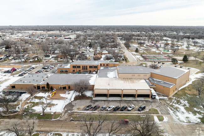 This is an aerial view of Stanley Elementary School.