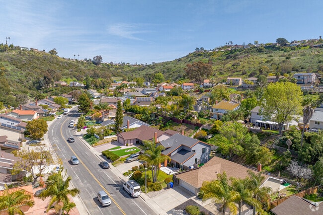 Winding streets over rolling hills are a hallmark of Allied Gardens.