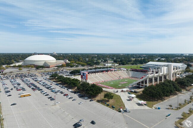 Residents of Bendel Gardens can easily walk to Cajun Field to catch a game.