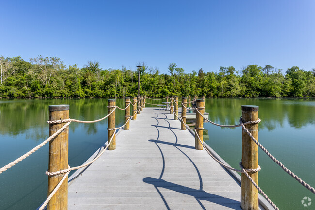 A lovely pier is available for strolling at Lake Isabella near Fox Meadow Farm in Loveland.