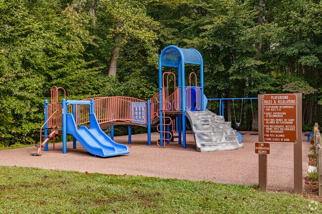 Kernersville Lake Park's playground offers a wonderful space for children.