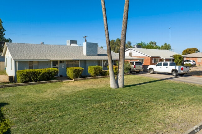 Closer to Downtown Coolidge, many Ranch homes sit on larger grassy lots.