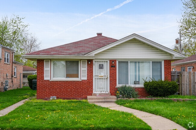 Single family red brick bungalows can be found throughout Dolton.