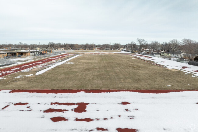 Truesdell Middle School has a large football field.