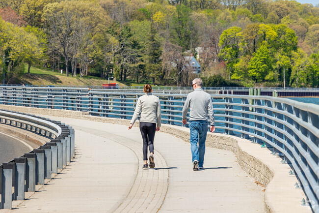Take a walk overlooking Oyster Bay on West Shore Road in the Mill Neck neighborhood.
