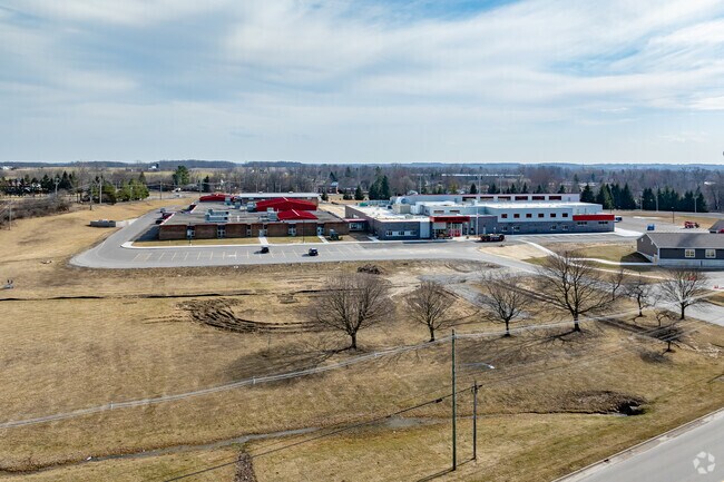 Clinton High School has ample parking for teachers and parents during school events.