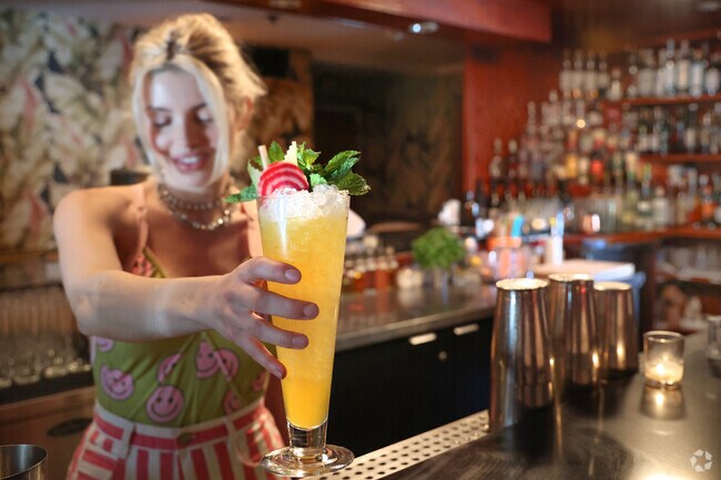 Enjoy hand-crafted cocktails with friends at The Baldwin Bar in North Woburn.