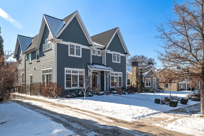 Large blue home provides a splash of color to the Foothill Sunnyside neighborhood.
