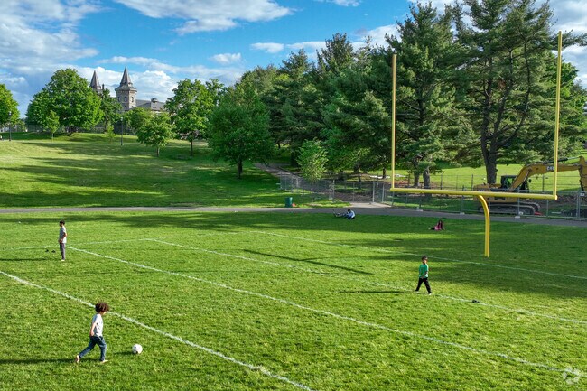 Back Central's South Common Park is a great place to kick the ball around.