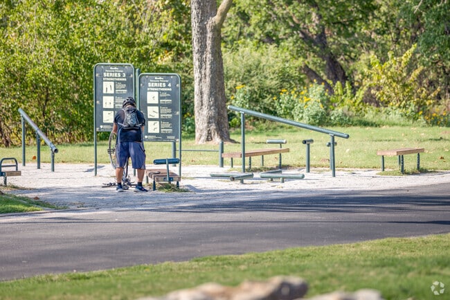 Riverparks offers bike repair stations for residents that commute to work.