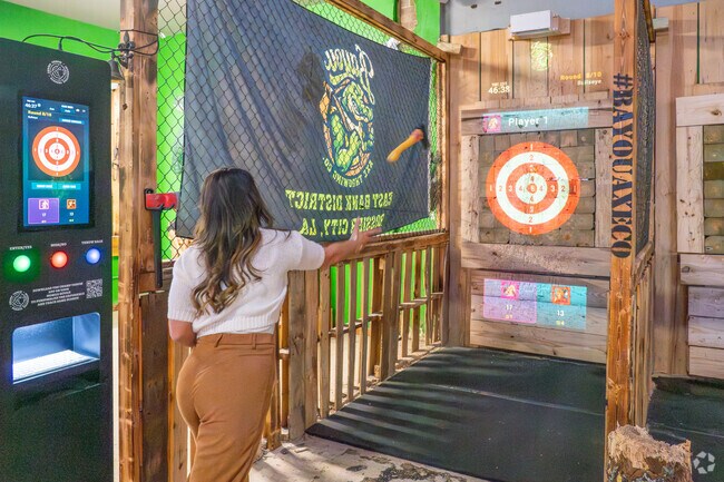 Bayou Axe Throwing offers meetups, drinks, and games near Shreveport for Gloster residents.