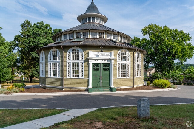 The Aviary is a Queen Anne-style building built in 1902 and a popular event space.