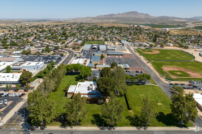 The beautiful campus of Goodwill High School includes modern amenities for students.