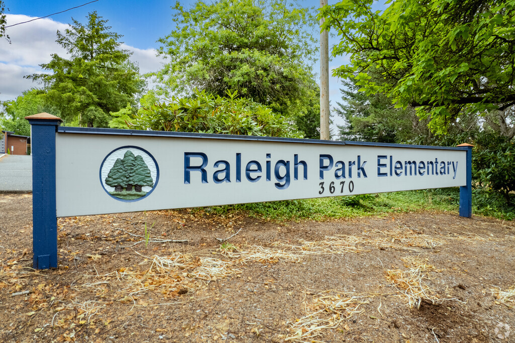 Raleigh Park Elementary School welcomes students to the school.