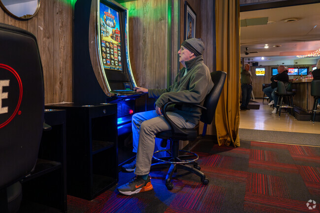 Austin Community Tavern in Steger, IL offers patrons a private gaming room.