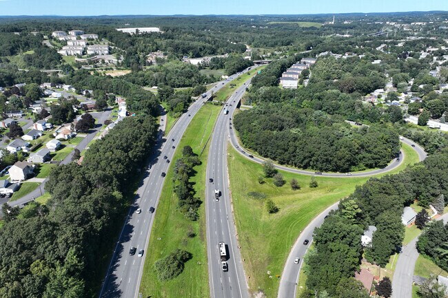 Interstate 495 runs nearby the Ayer Village neighborhood in Haverhill, MA and provides access to the region and to  Boston via I-93.