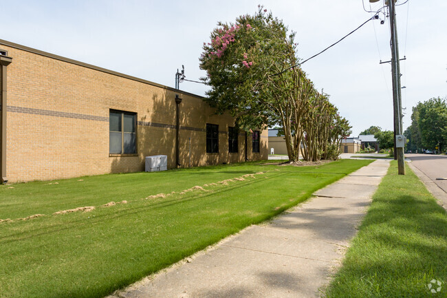 Sidewalks make walking to school a breeze at Olive Branch Middle School.