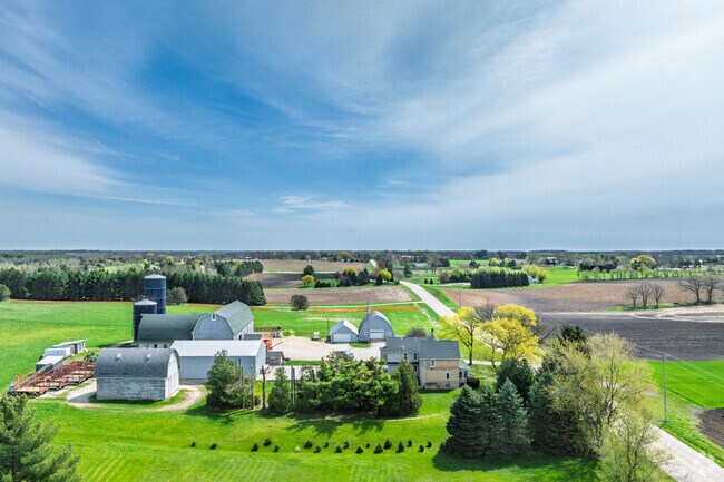Brighton’s agricultural landscape features large farms that contribute to its rustic character.