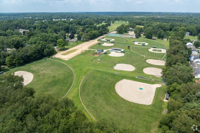 Westwood Little League fields share a footprint with the Sproud Family Playground.