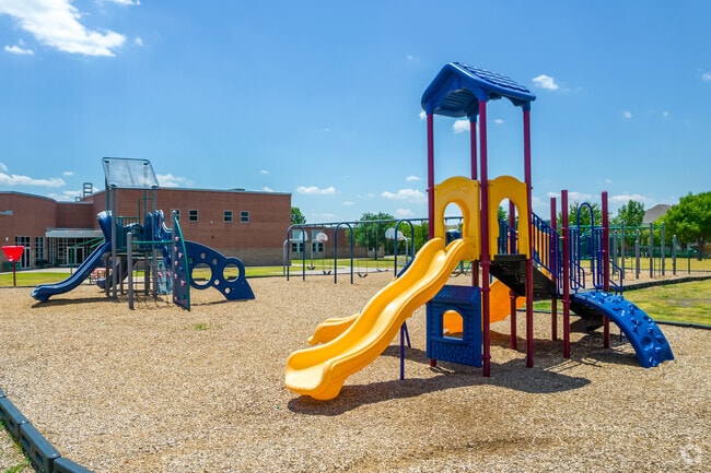 A smaller playground at Savannah Elementary School is perfect for younger students.