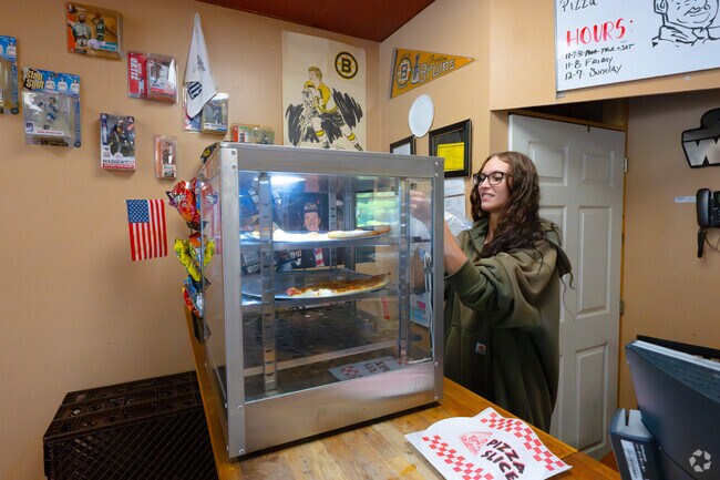 Sagamore Beach Pizza is a local favorite near the water.