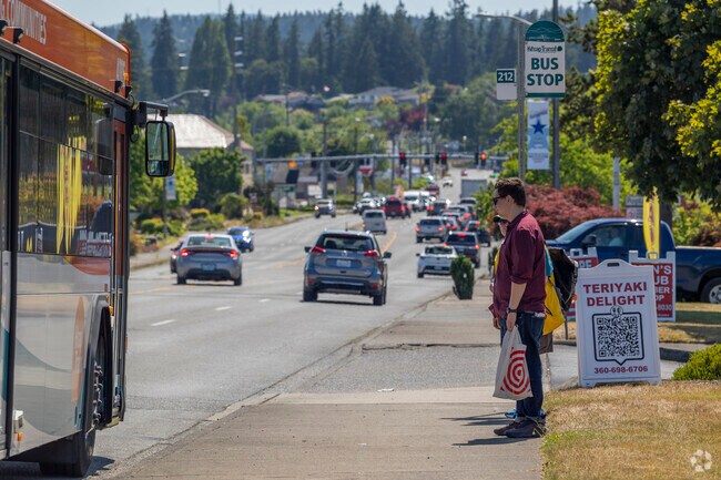 Conveniently located bus stops all throughout the Silverdale area.