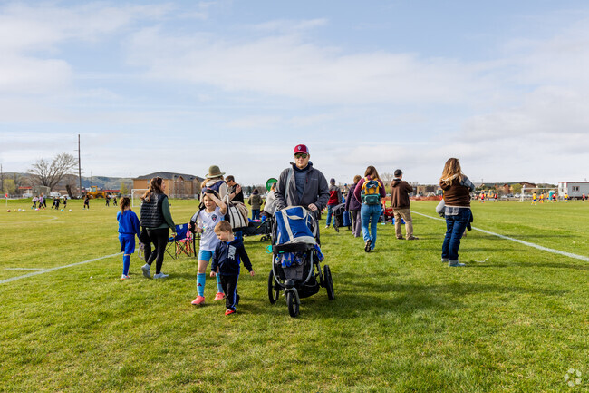 In South Side It's common to see families gathering at North Park for sporting events.