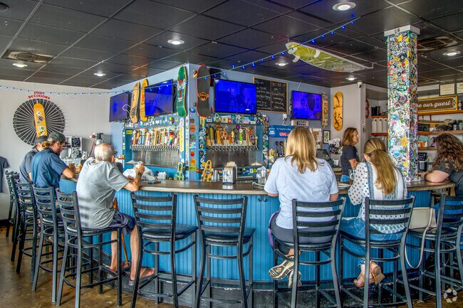 Enjoy a variety of brewed beers then stop into The Wheelhouse gastrobar to grab one.