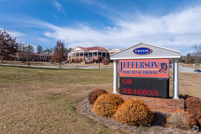 Jefferson High School is conveniently located just outside the charming and historic town of Jefferson, where rich history meets vibrant community life.