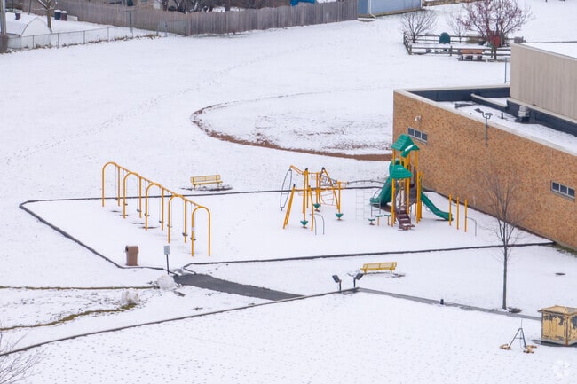 Kelvin Grove Jr High School includes a playground on their grounds.