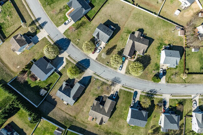 Homes in Hickswood are situated on spacious green lots.