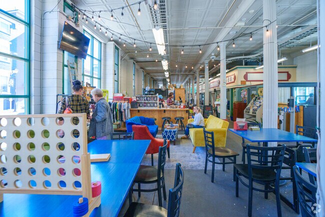 Wheeling Island is a short trip from Centre Market for great shopping and refreshments.