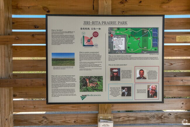 Jiri-Rita Prairie Park offers outdoor scenic trails in Osage.